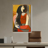Artist5 - Art - Seated Woman - FLOATING FRAME