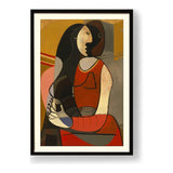 Seated Woman - WALL MOUNT FRAME