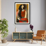 Seated Woman - WALL MOUNT FRAME
