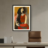 Artist5 - Art - Seated Woman - WALL MOUNT FRAME