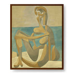 Seated Bather - Framed Canvas