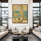 Artist5 - Art - Seated Bather - Framed Canvas