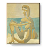 Seated Bather - FLOATING FRAME