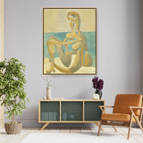 Seated Bather - FLOATING FRAME