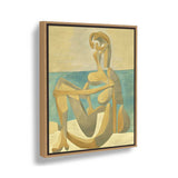 Seated Bather - FLOATING FRAME