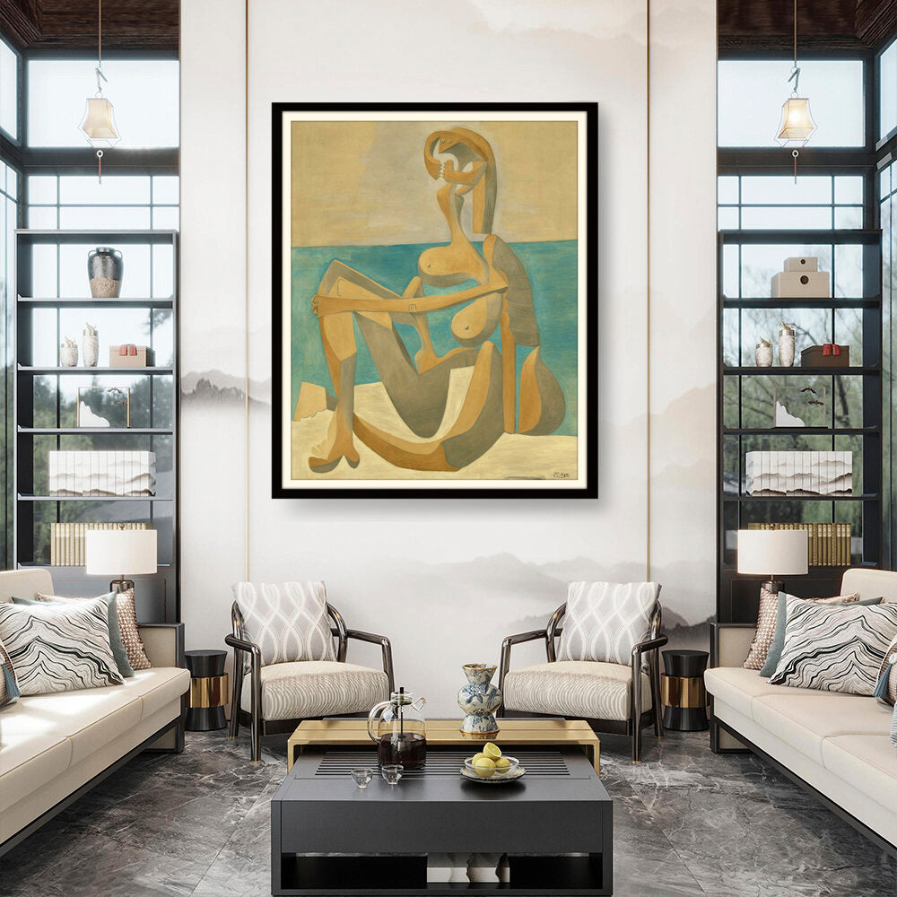 Artist5 - Art - Seated Bather - WALL MOUNT FRAME