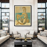 Artist5 - Art - Seated Bather - WALL MOUNT FRAME