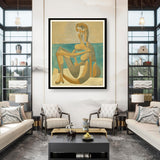 Artist5 - Art - Seated Bather - WALL MOUNT FRAME