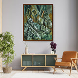 Still Life With Liqueur Bottle - Framed Canvas