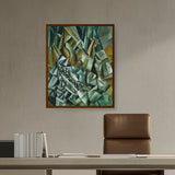 Artist5 - Art - Still Life With Liqueur Bottle - Framed Canvas