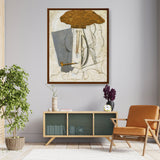 Student With A Pipe - Framed Canvas