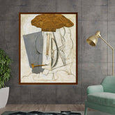 Artist5 - Art - Student With A Pipe - Framed Canvas