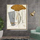 Artist5 - Art - Student With A Pipe - FLOATING FRAME