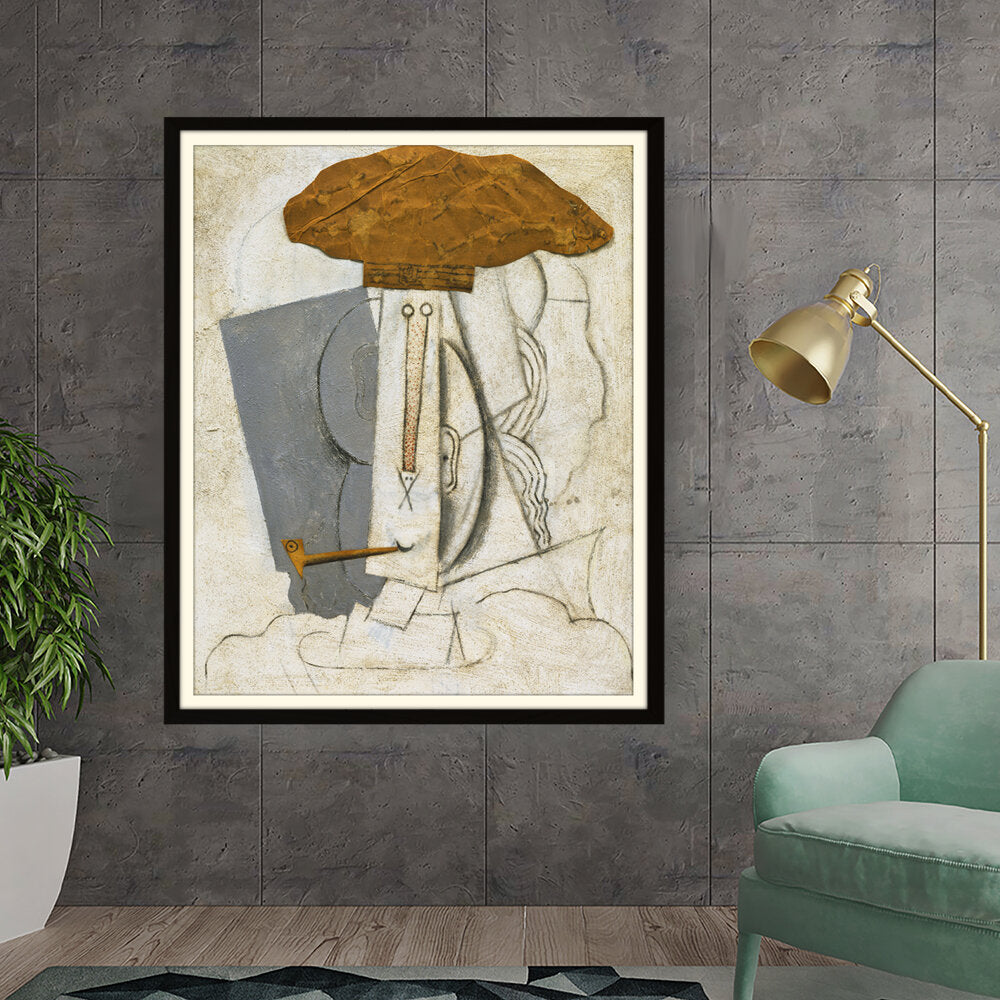 Artist5 - Art - Student With A Pipe - WALL MOUNT FRAME