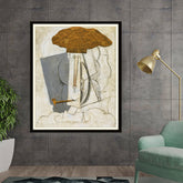 Artist5 - Art - Student With A Pipe - WALL MOUNT FRAME