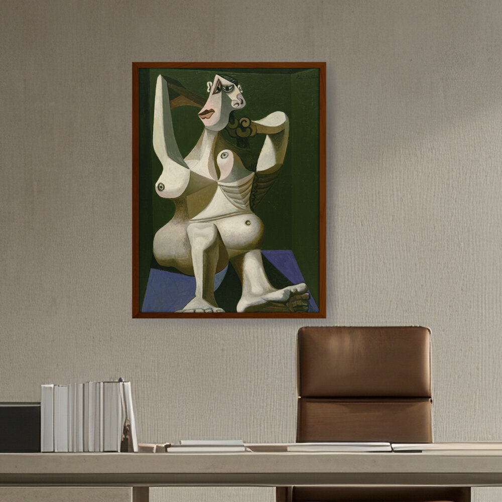 Artist5 - Art - Woman Dressing Her Hair - Framed Canvas