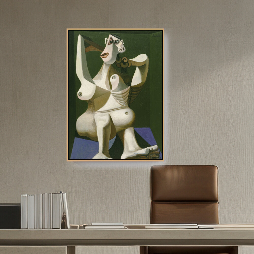 Artist5 - Art - Woman Dressing Her Hair - FLOATING FRAME