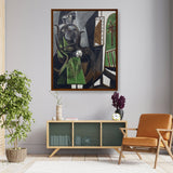 Woman By A Window - Framed Canvas