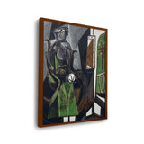 Woman By A Window - Framed Canvas