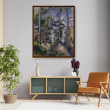 Pines And Rocks - Framed Canvas