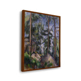 Pines And Rocks - Framed Canvas