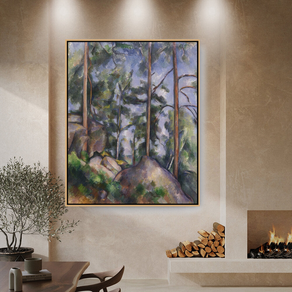 Artist5 - Art - Pines And Rocks - FLOATING FRAME