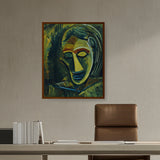 Artist5 - Art - Woman's Head - Framed Canvas