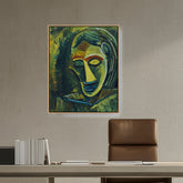 Artist5 - Art - Woman's Head - FLOATING FRAME