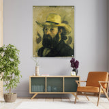 Self Portrait In A Straw Hat - Acrylic Wall Photo