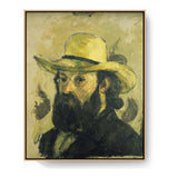 Self Portrait In A Straw Hat - FLOATING FRAME
