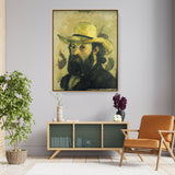Self Portrait In A Straw Hat - FLOATING FRAME