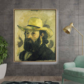 Artist5 - Art - Self Portrait In A Straw Hat - FLOATING FRAME
