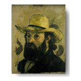 Self Portrait In A Straw Hat - Wall Canvas