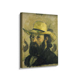 Self Portrait In A Straw Hat - Wall Canvas