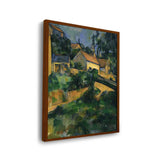 Turning Road At Montgeroult - Framed Canvas