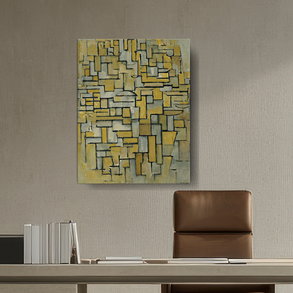 Artist5 - Art - Composition In Brown And Gray - Wall Canvas