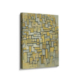 Composition In Brown And Gray - Wall Canvas