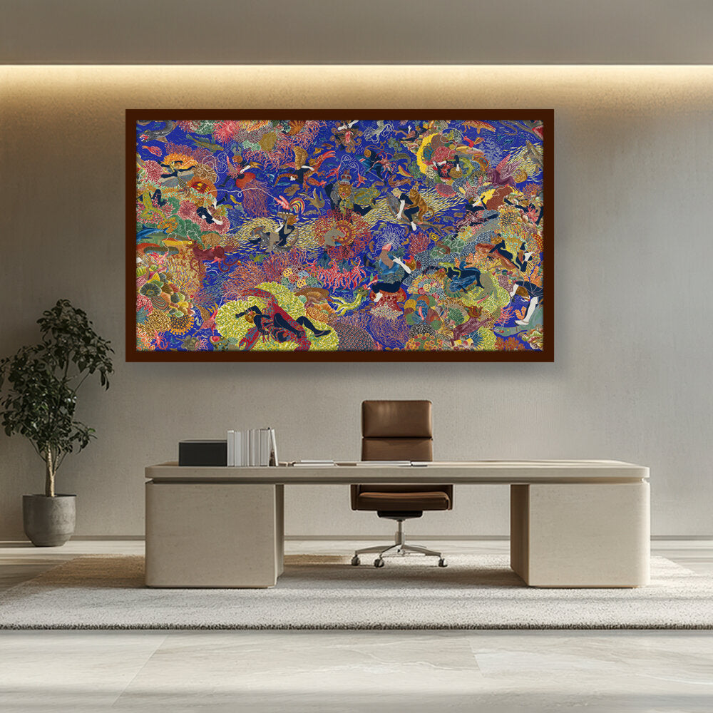 Artist5 - Art - Garden Of Earthly Delights X - Framed Canvas