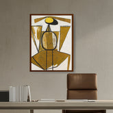 Artist5 - Art - Personage With Yellow Ochre - Framed Canvas