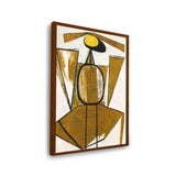 Personage With Yellow Ochre - Framed Canvas