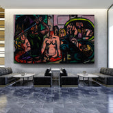 Artist6 - Art - Figures In A Room - Wall Canvas