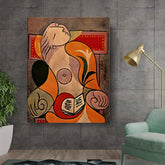 Artist6 - Art - Reclining Reader1 - Wall Canvas