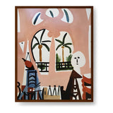 Palm View - Framed Canvas