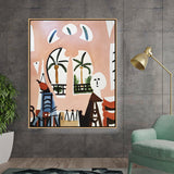 Artist6 - Art - Palm View - Floating Framed Canvas