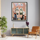 Palm View - Framed Wall Art