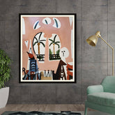Artist6 - Art - Palm View - Framed Wall Art