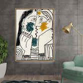 Artist6 - Art - Contemplative Faces - Floating Framed Canvas