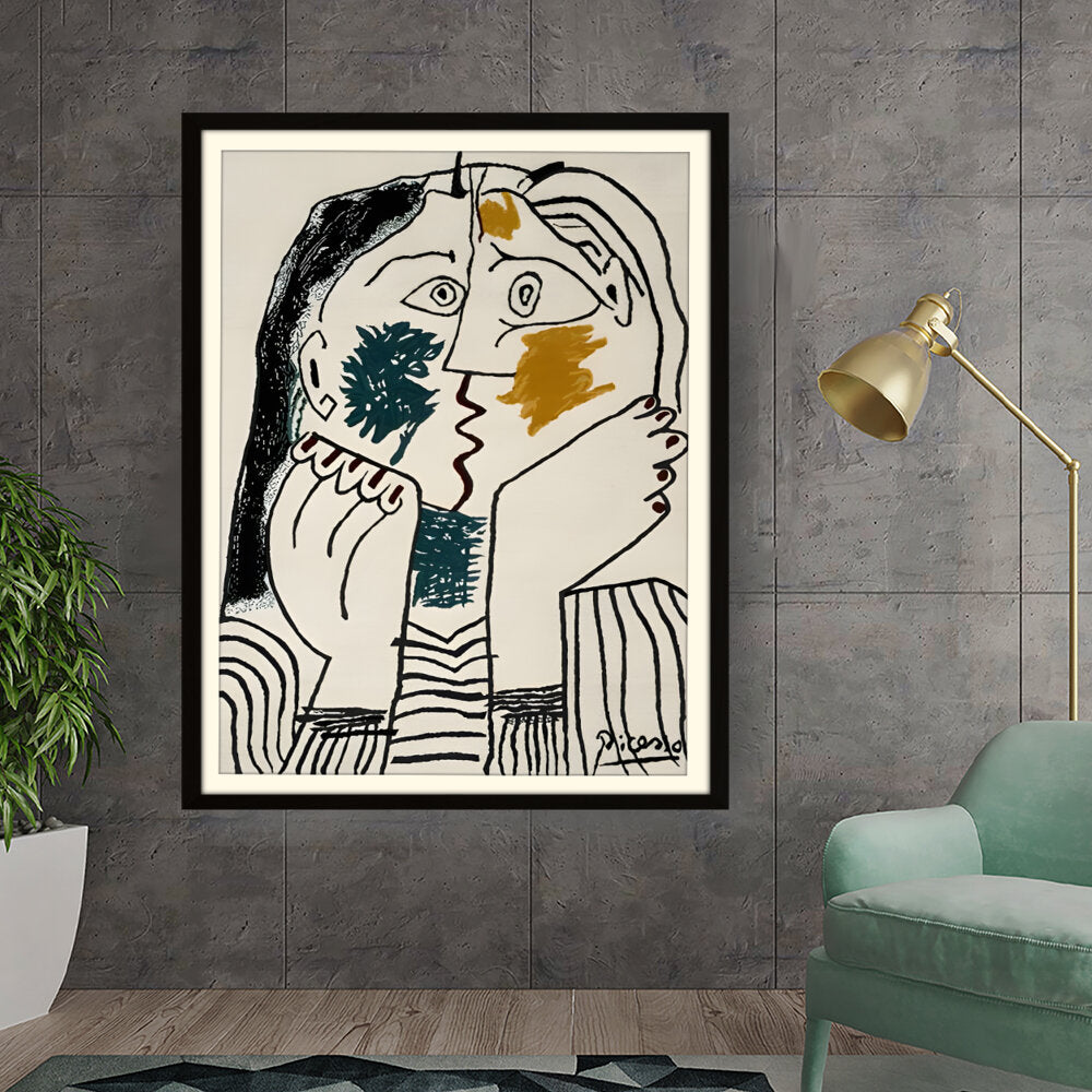 Artist6 - Art - Contemplative Faces - Framed Wall Art