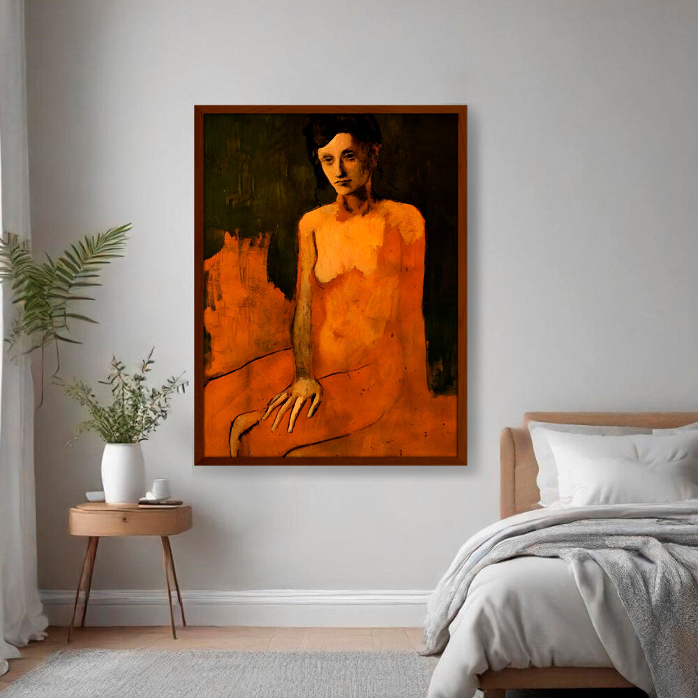 Artist6 - Art - Contemplative Figure - Framed Canvas