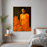 Artist6 - Art - Contemplative Figure - Floating Framed Canvas
